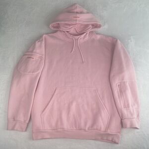 Comfrt Airplaine Mode Travel Sweater Womens Large Pink Hoodie Sweatshirt Casual